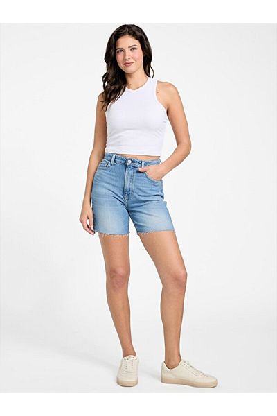 Guess Pantaloni scurți din denim cu croiala normală pentru femei 80S Pedal