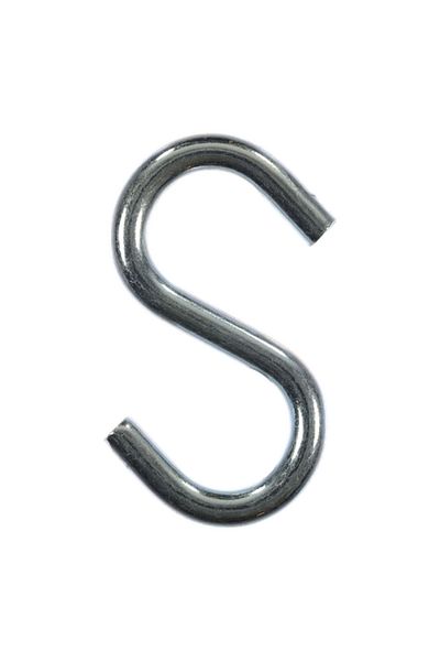 ACE 2-Piece Zinc Plated Corrosion Resistant Steel S-Hook Silver 2inch