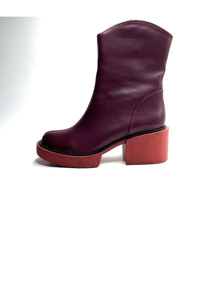 NEWGÜLTEKİN Genuine Leather Soft Lightweight Comfortable Fit Very Stylish Inner Zippered Hidden Running Elastic Boots