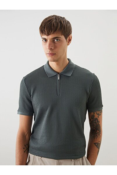 LC Waikiki Tricou cu mânecă scurtă cu gât polo LCW Vision pentru bărbați