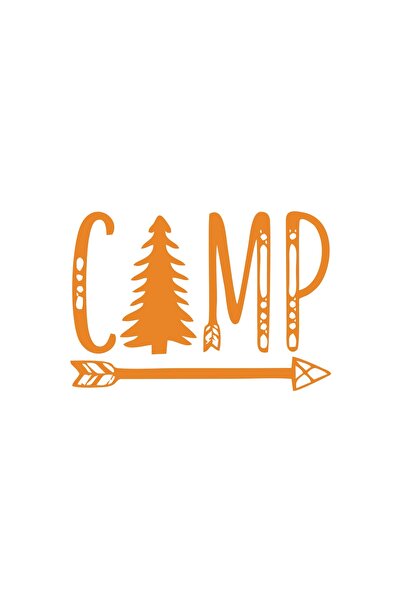 Reysa Tasarım ملصق كامب 17x17 سم برتقالي