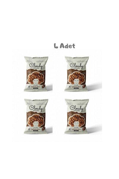 Cloudy Chocolate Popcorn (80 Gr) 4 Pieces