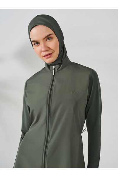 ALFASA Basic Long Hijab Μαγιό - Χακί - Alfasa