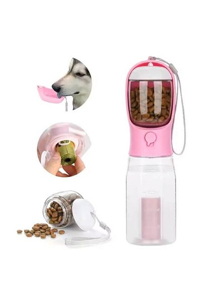OEM Portable Bottle for Animals 3-in-1, for Travel and Walks