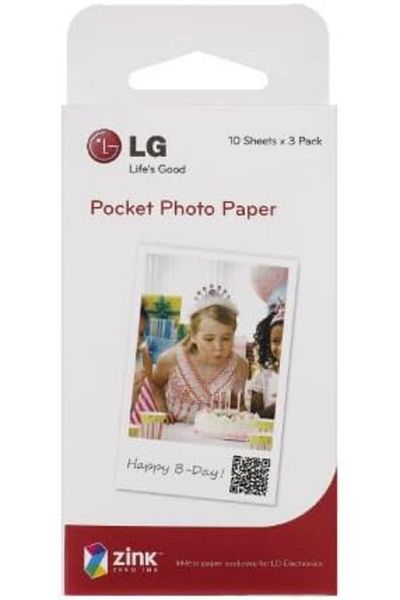 LG Mobile Printer 'Pocket Photo' Dedicated Zink Paper PS2203