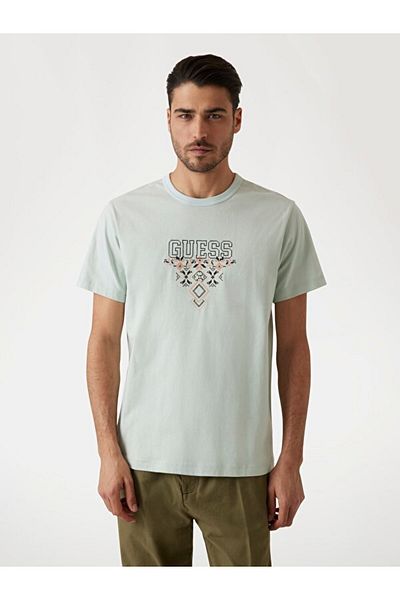 Guess Ss Cn Triangle Men's Regular Fit T-Shirt