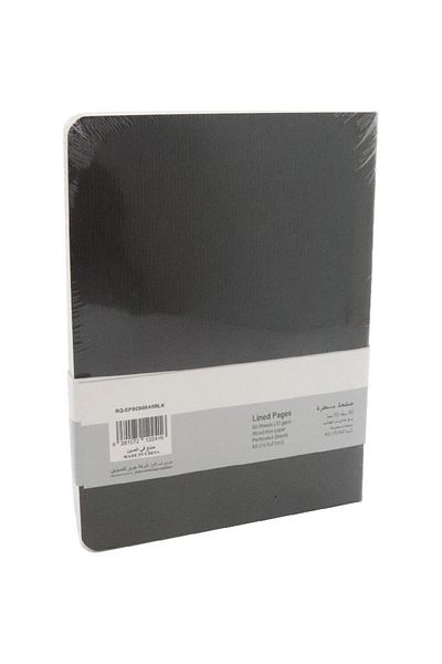 Roco Notebook – A5, 120 Pages (60 Sheets), Lined, Black