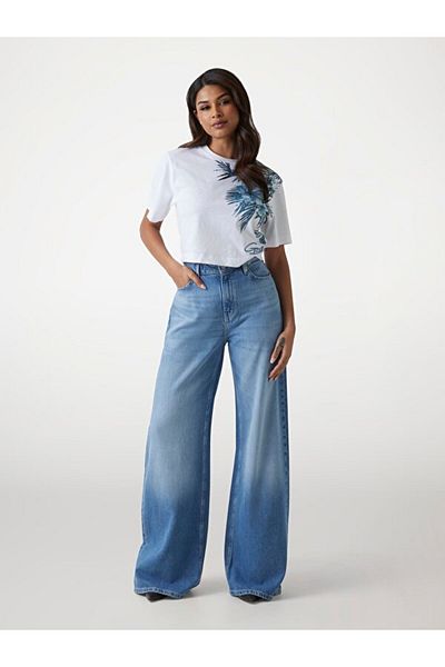 Guess Cn Ss Logo Women's Boxy Fit T-Shirt
