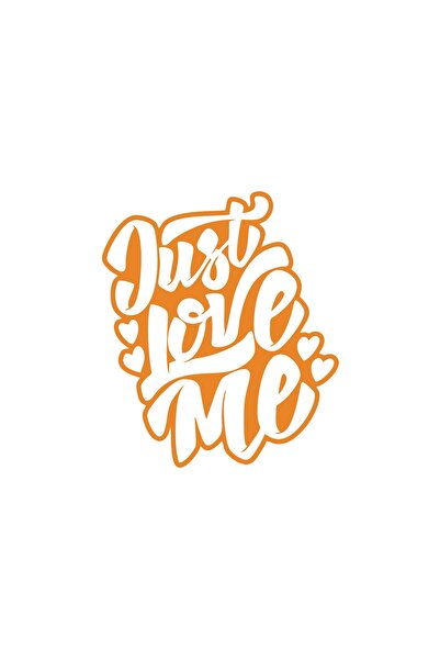 Reysa Tasarım Just Love Me Sticker 17X17 cm Orange
