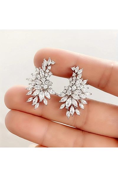 GlassySKY Stylish Stone Earrings
