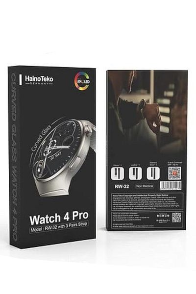 MACON Haino Teko Germany Smart Watch 4 pro RW-32 with AMOLED Curved Glass Screen