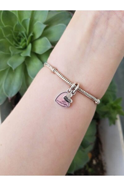 şengül takı evi Gümüş İkili Anne ve Kız Anneler Günü Sevgi Charm Bileklik Dahil DEĞİLDİR