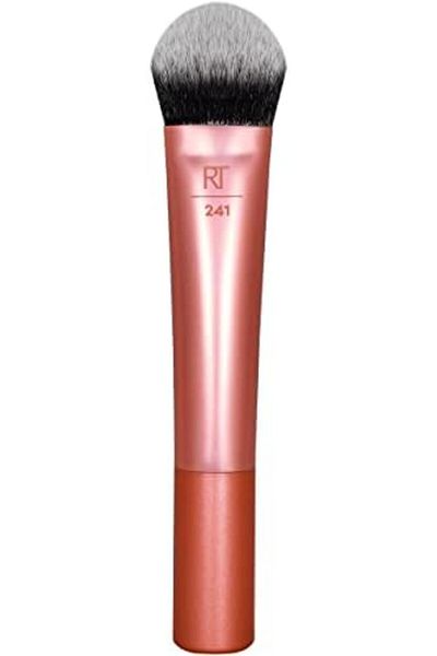 Real Techniques REAL TECHNIQUES Seamless Complexion Makeup Brush, Four Foundation, Primer, And Moisturizer, Makeup &