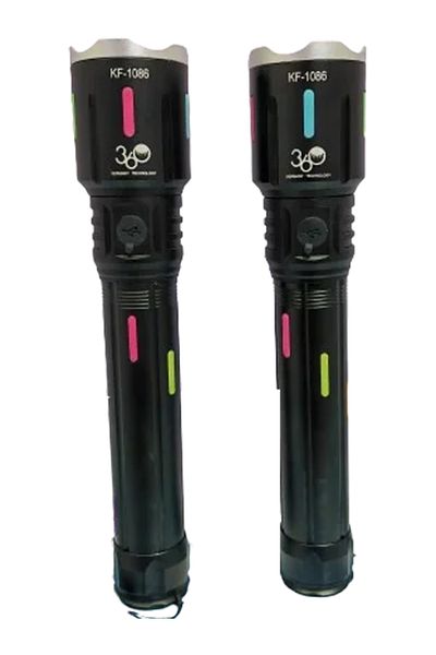 MACON 2 Powerful Flashlights Range 2000 Meters from 360, KF-1086