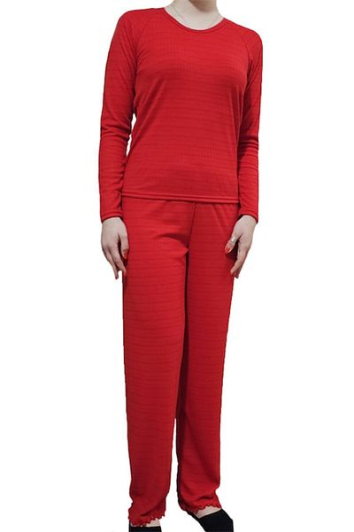 Ioana boutique Women's Cotton Pajamas, PI2267, Red, Size S