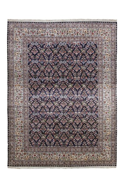 Soho Antiq Sariya Serpme Çiçek Motifli İpek Halı 277x359 cm