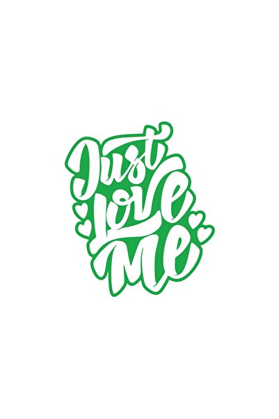 Reysa Tasarım Just Love Me Sticker 17X17 cm Green