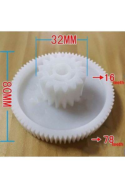 Group Harlem Meat Grinder 3-Piece Gear Set (Small Gear Without Bushing Is Shipped.)
