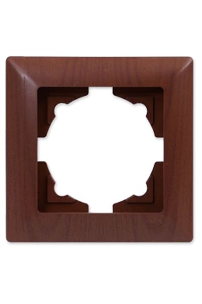 LiderGlobal Visage amazon walnut 1-piece frame - compatible frame for socket and switch