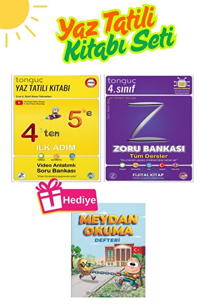 Tonguç Yayınları Tonguç Akademi - Meydan Okuma Defteri Hediyeli 4'den 5'e Yaz...