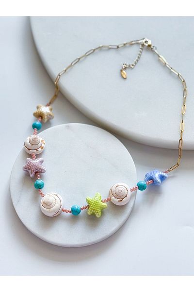 CHARMLUCKY Sea Necklace