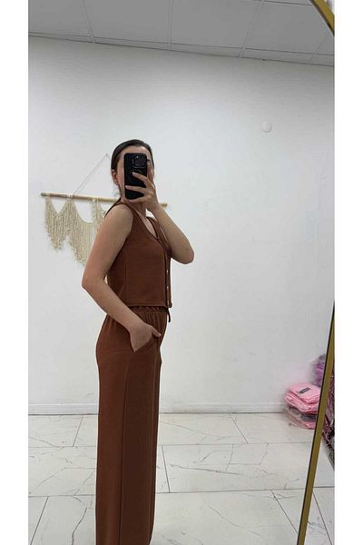 Maison La Femme Women's Buttoned Vest Pants Suit
