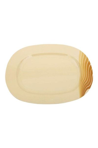 ROYALFORD Radiant Thai Oval Plate Beige/Brown 14inch