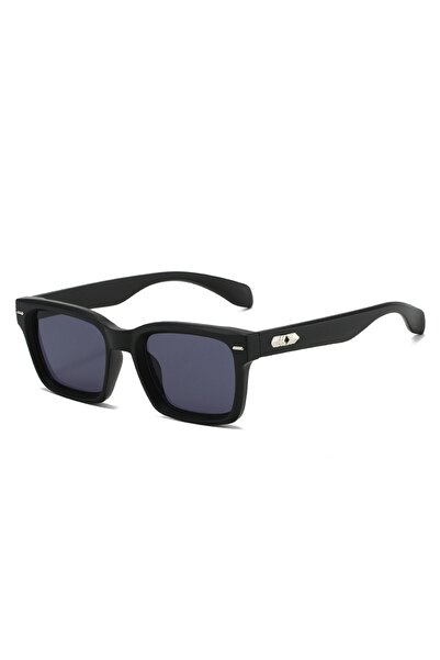 Choice Black Set of Men's Retro Square Frame High-End Fashion Trendy Glasses