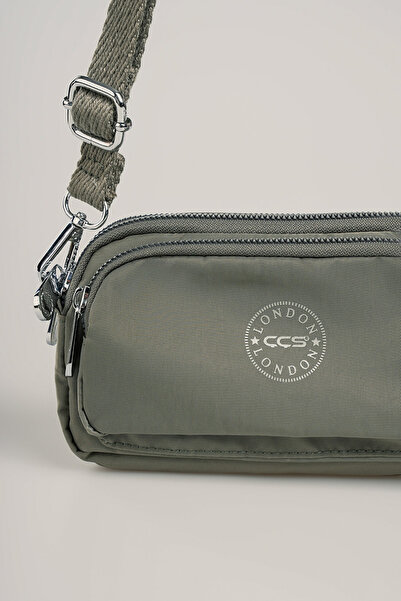 Getcho Herpre Green Women's Crossbody Bag Small Size Double Zipper Lightweight Sports Model for Daily Use