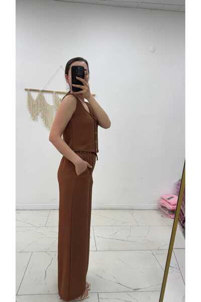 Maison La Femme Women's Buttoned Vest Pants Suit