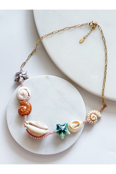 CHARMLUCKY SEA SHELL NECKLACE