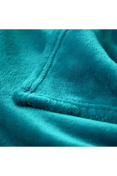 Fabienne Silky Soft Single Blanket Turquoise 150x200cm Flannel Throw Blanket 280 GSM