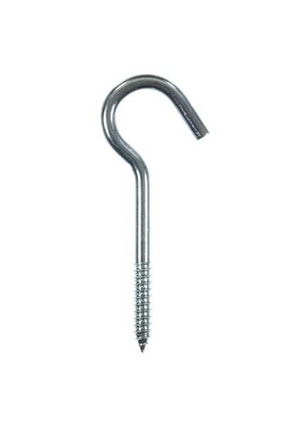 ACE 2-Piece Zinc Plated Screw-In Steel Ceiling Hook Silver 4-9/16inch