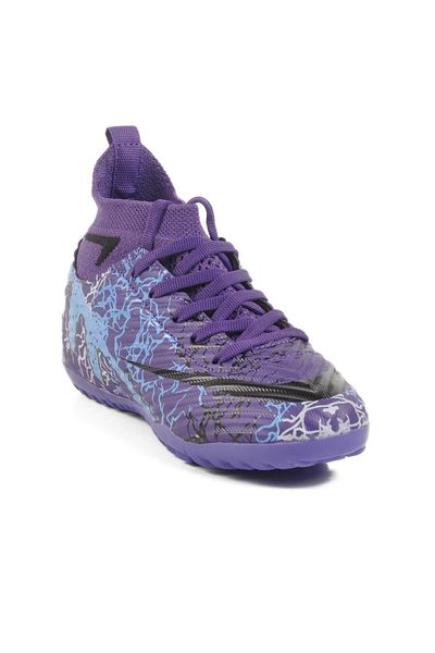 WALKWAY Astroturf Purple-Black Children's Astroturf Field Shoes Laliga Air 600 F