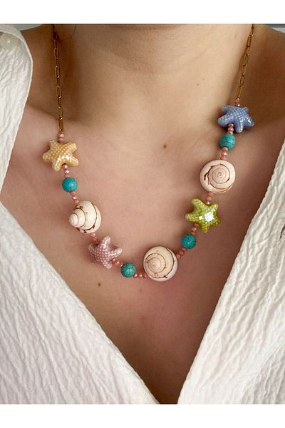 CHARMLUCKY Sea Necklace