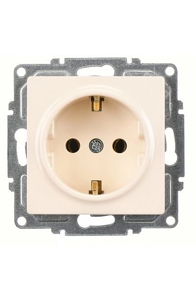 LiderGlobal Visage cream grounded socket frameless - compatible frame for socket and switch