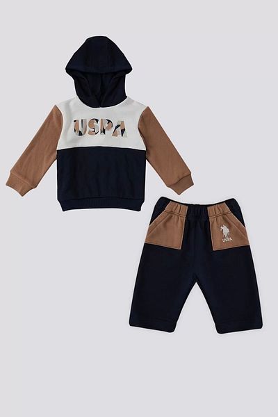 U.S. Polo Assn. Baby Boy Set of 2 - Cream