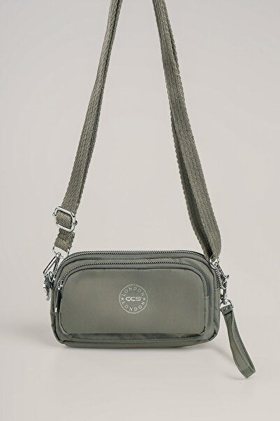 Getcho Herpre Green Women's Crossbody Bag Small Size Double Zipper Lightweight Sports Model for Daily Use