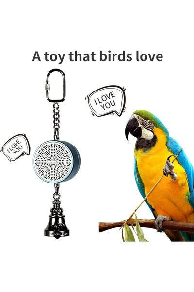 Choice1 Blue Parrot Toys to Teaching Training Bird Talking Coach Interactive Recording Playback Retell Elect