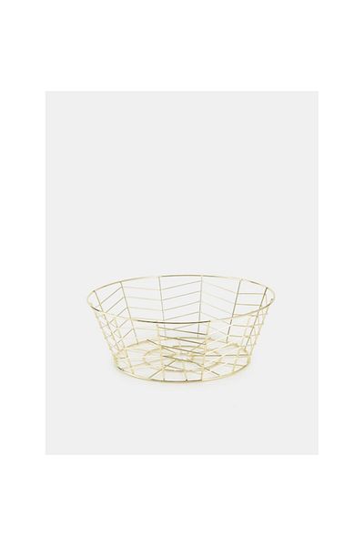OBRO Modern Golden Scandinavian Fruit Bowl