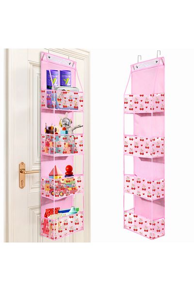 Choice 4 Layers-Bow Tie 1pc 4 /6Layer Over The Door Hanging Organizer Cosmetics Wall Hanging Storage Organi