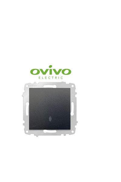 LiderGlobal Metallic black vavien switch frameless grano - compatible frame for socket and switch