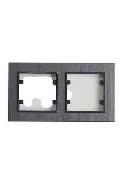 LiderGlobal Smoked 2-piece frame - compatible frame for socket and switch