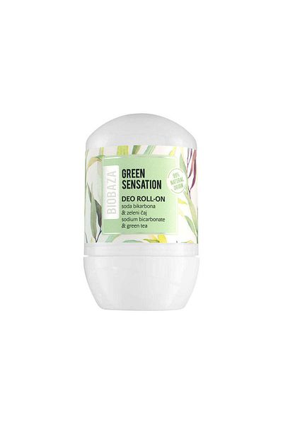 Biobazam deodorant pe bază de bicarbonat de sodiu pentru femei (ceai verde și bicarbonat de sodiu), Biobaza, 50 ml