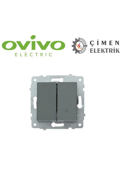 AC BOX Smoked commutator frameless grano - compatible frame for socket and switch