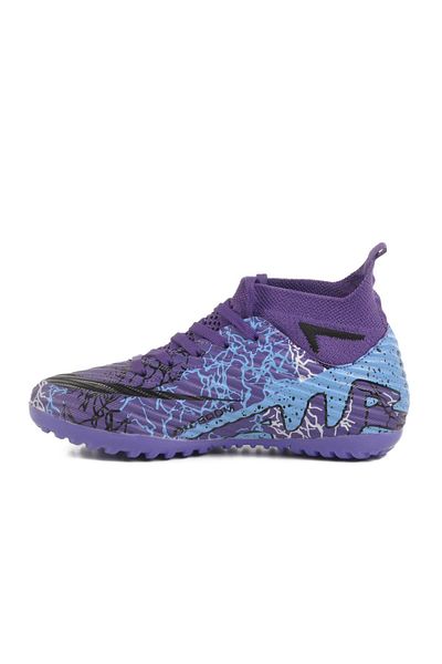WALKWAY Astroturf Purple-Black Children's Astroturf Field Shoes Laliga Air 600 F