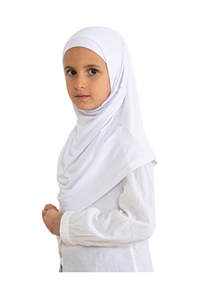 Modish Group Παιδικό ένα-φορέματος μαντήλι τουρμπάνι βισκόζης - λευκό