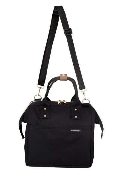 bb beautiful bag Isı Yalıtımlı Su Geçirmez Termal Çanta Yemek Taşıma Beslenme Çantası Gold Fermuarlı