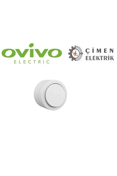 storeks White Single Switch Surface Mounted - Electrical Installation Switch