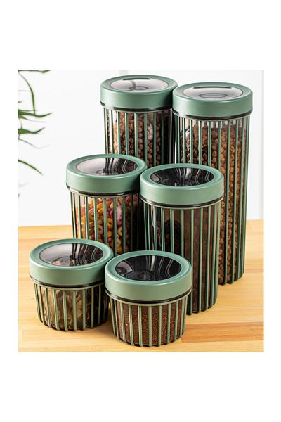UnicUtil Set of 6 food containers, UniqueUtil, Durable Stylish, Green